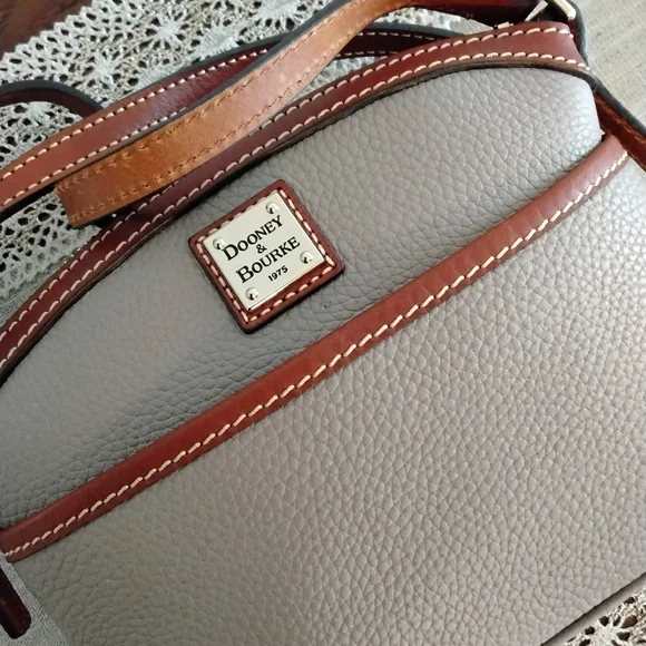 Dooney & Bourke Tan and Brown Crossbody Bag